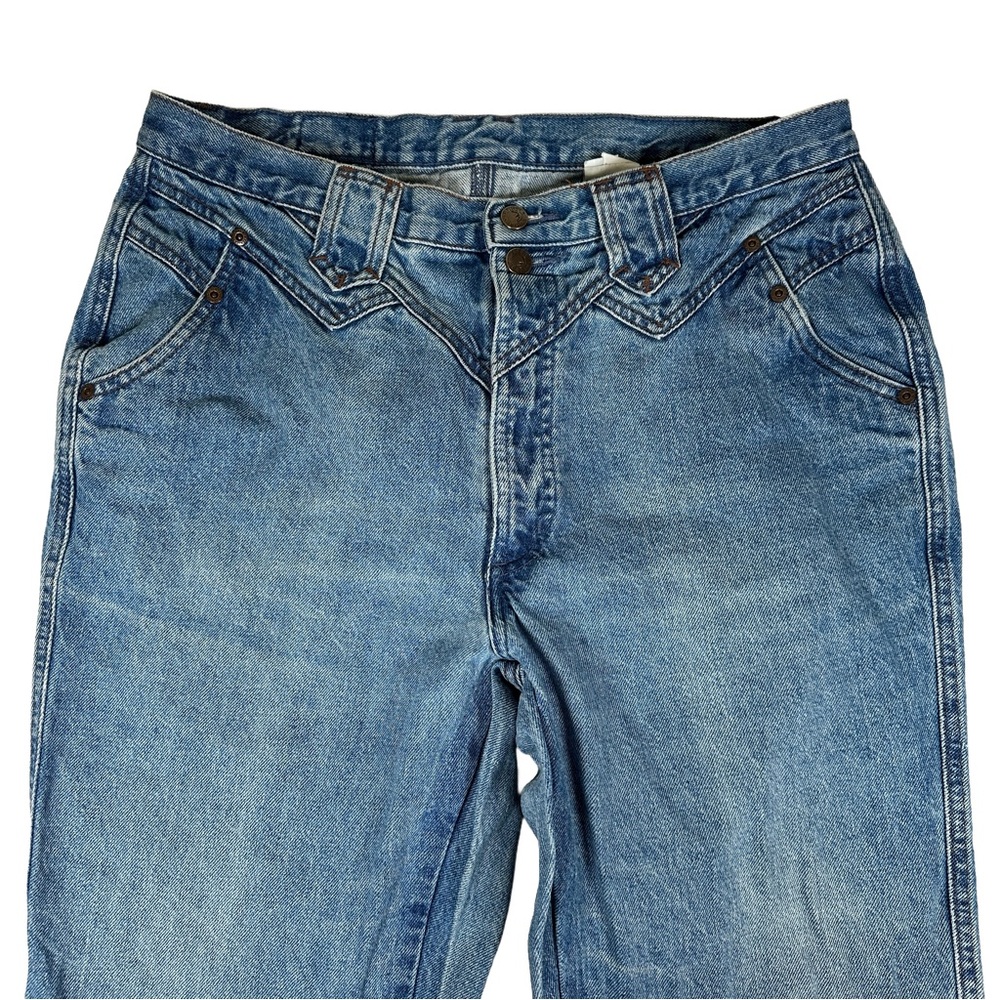 Rocky Mountain vintage Blue Denim Jeans western 90s cowgirl mom high rise light‎